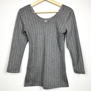 Lux Inferno Womens Cotton Thermal Set Gray‎ 3/4 Sleeves Stylish Bottoms Size M